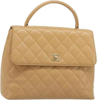 Chanel Pre-owned Vintage Hand Bag - Dames - Vintage Handtas - Beige - ONE Size - Vintage
