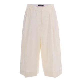 Fabiana Filippi Cropped Trousers, female, Beige, Size: 2XS Cropped Trousers