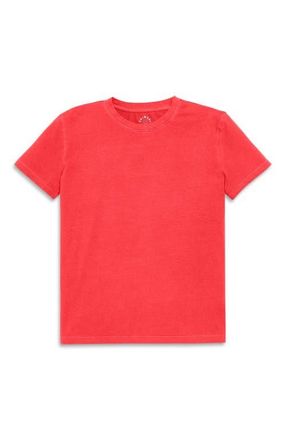 primary Adult Easy Crewneck Tee in Garment Dye Strawberry at Nordstrom, Size X-Small