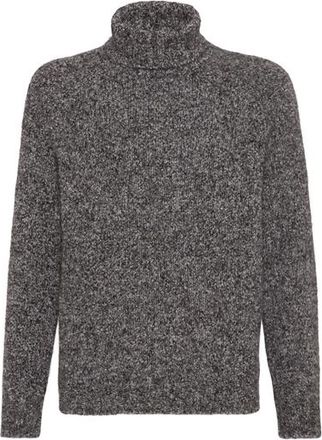 Brunello Cucinelli Knop turtleneck sweater in Dark Grey at Nordstrom, Size 54 It