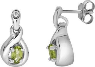 LuvMyJewelry Perlisse Sterling Silver 0.02 Ct Diamond Drop Earrings in 925 Sterling Silver at Nordstrom