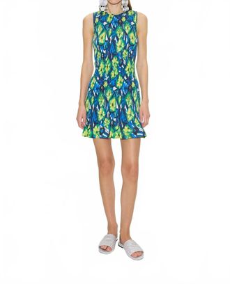 Simon Miller Belle Smocked Mini Dress In Abstract Floral