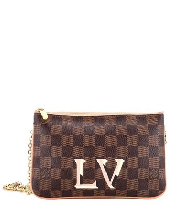 Louis Vuitton Double Zip Pochette Damier (Authentic Pre-Loved)