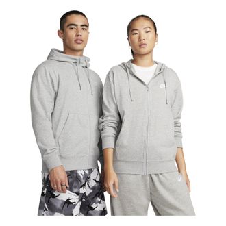 Nike Mens Nike Basic Chest logo Hooded Zipper Gray BV2649-063