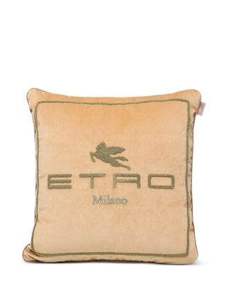 Etro Home Cuscino con logo (45cm x 45cm) - Toni neutri
