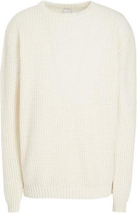 8 by YOOX WOOL BLEND JAQCUARD KNIT RELAXED FIT CREWNECK