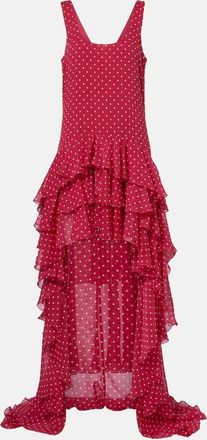 Rotate Truut ruffled chiffon midi dress