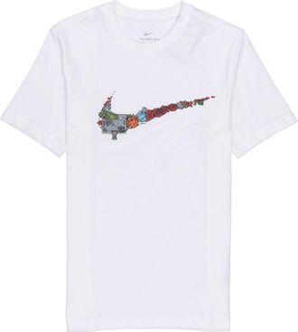 Nike Cartoon Pattern Large Logo Printing Round Neck Casual Short Sleeve White DR1288-100