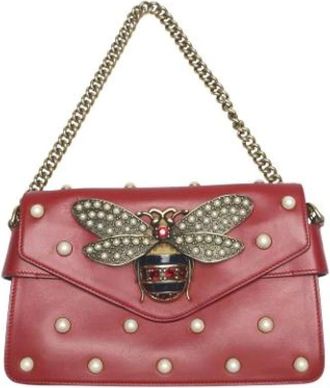 Gucci Pre-owned Shoulder Bags, female, Red, Size: ONE SIZE Pre-owned Vintage Shoulder Bag