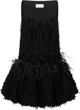 16Arlington Lasa Mini Jurk - Dames - Feestkleedjes - Zwart - XS - Katoen - Kleedjes