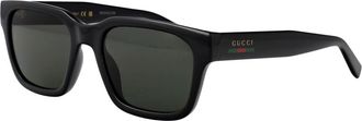 Gucci Gg 1857S Zonnebril - Heren - Zonnebrillen - Zwart - 55 MM - Accessoires