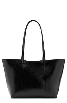Mango Medium Faux Leather Shopper Bag in Black at Nordstrom
