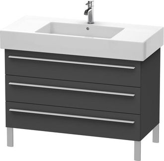 Duravit Duravit X-large Mueble De Pared 6554, 3 Cajones, 1000mm Para Vero 032910 (sin Lijar), Color (frente/cuerpo): Grafito Mate Decoraci&oacute;n - Xl655404949
