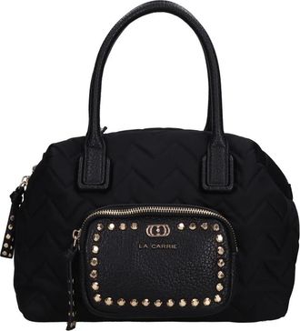 La Carrie Dark Wave Bag - Dames - Handtassen - Zwart - ONE Size - Leer - Tassen