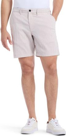Robert Graham Fornillo Stripe Woven Shorts in Khaki at Nordstrom, Size 32