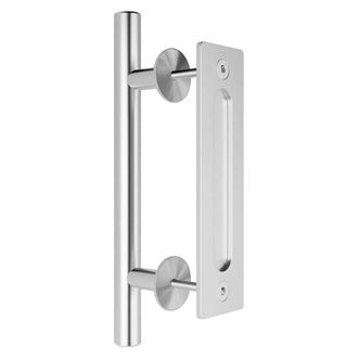 OEM Manilla Para Puerta Corredera, Acero Inoxidable, Oculta Por Ambos Lados, Acabado Mate, Para Puertas De Madera De 35-45 Mm