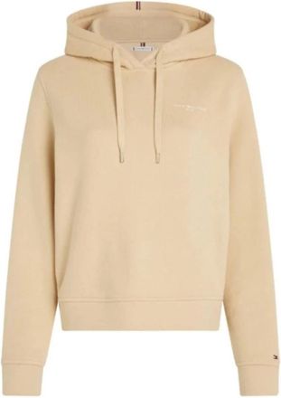 Tommy Hilfiger Hoodie - Dames - Hoodies - Beige - S - Katoen - Hoodies & sweatvesten
