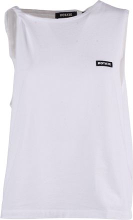 Rotate Jersey-Tanktop in hellem Wei&szlig; (lockere Passform)
