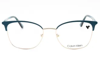 Calvin Klein CK22119 Metal Browline Eyeglasses - Teal
