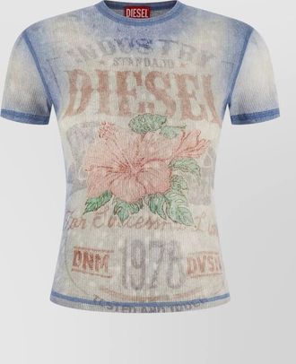 Diesel ribbed cotton t-shirt