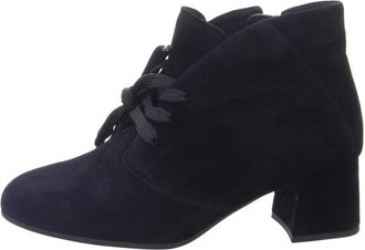 Gabor Veterschoen enkellaars - Dames - Schoenen - Zwart - Maat: 41 1/2 EU Velours