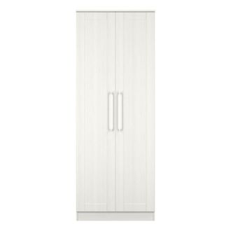 Welcome Furniture Malton Ready Assembled 2 Door Wardrobe in Grey Ash - Welcome Furniture | TJ Hughes