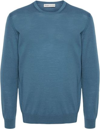 MODES fine-knit merino jumper - men - Merino - 52 - Blue