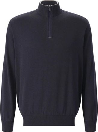 Paul & Shark Zip Turtleneck - Heren - Coltruien - Blauw - L - Katoen - Truien & Vesten