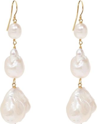 Jil Sander Pareloorbellen - Dames - Oorbellen - Beige - ONE Size - Accessoires
