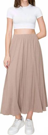 Tr&egrave;s Bien Cotton Bubble Midi Skirt In Beige