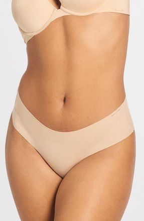 Savage x Fenty Microfiber No-Show Hipster Briefs in Honey Nude at Nordstrom, Size X-Large
