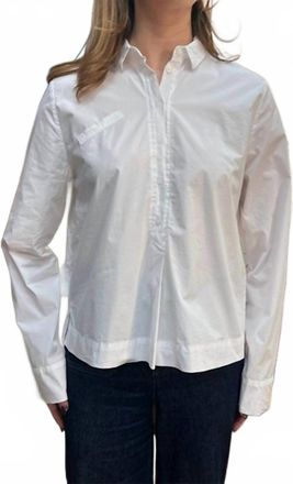 Kristensen Du Nord Crisp Collared Shirt In White