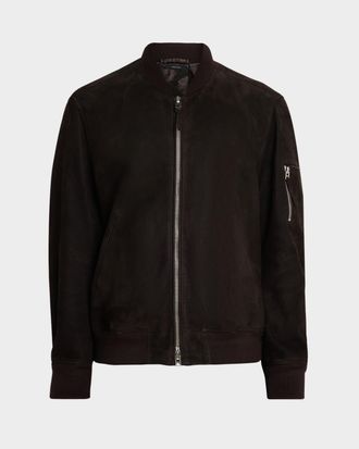 Tom Ford Men & apos;s Suede Lambskin Bomber Jacket