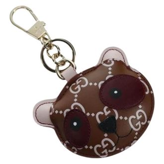 Gucci Pre-owned Accessories, female, Brown, Size: ONE SIZE Pre-owned Leather Key Holder