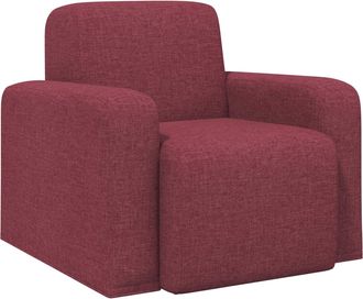 vidaXL Sill&oacute;n Rojo Vino Tela Vidaxl