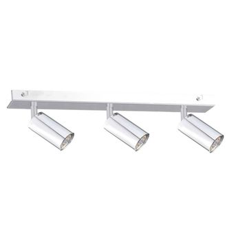 Netlighting Eye Ceiling Spotlight Bar Silver 50cm 3x GU10