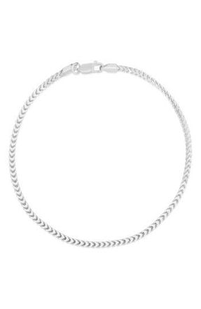 Glaze Jewelry Foxtail Chain Anklet in Silver at Nordstrom Rack, Size 10