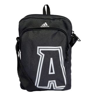 adidas Classic Brand Love Initial Print Organizer Bag Grey IJ5633