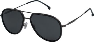 Carrera Mens Polarized Pilot Style Sunglasses 295/S/P - Black - One Size