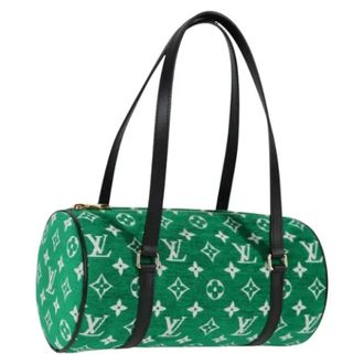 Louis Vuitton Tweedehands Canvas handtassen - Dames - Pre-owned - Groen - Maat: ONE Size