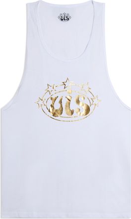 Freddy Canotta Uomo in Cotone Stile Boxe VIS Logo Argento