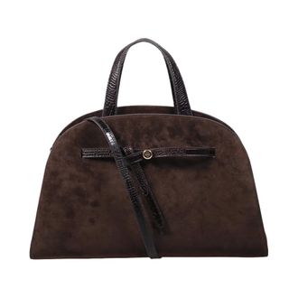 Tory Burch Tassen, Dames, Bruin, ONE Size, Su&egrave;de, Romy Bauletto Bag