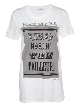 Max Mara pre-owned graphic-print T-shirt - White