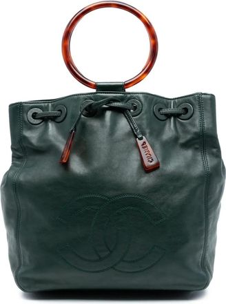 Chanel Borsa tote CC 1997-1999 - Verde