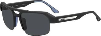 HUGO BOSS 1908/S Zonnebril - unisex - Zonnebrillen - Zwart - 64 MM - Accessoires