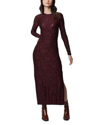 Splendid Cecelia Floral Long Sleeve Dress In Red