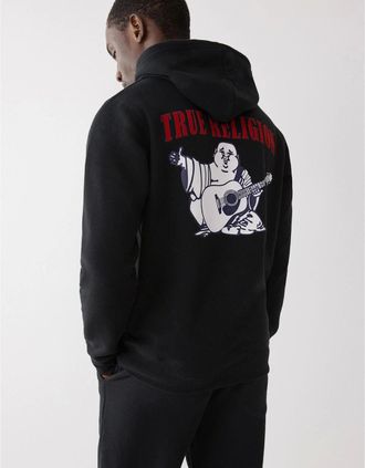 True Religion Mens Buddha Pllovr - Black - Size: 44