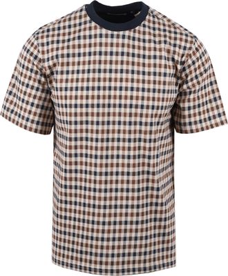 Aquascutum Iconische T-shirt Marineblauw