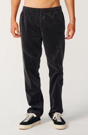 Rip Curl Classic Surf Cord Beach Pants in Washed Black at Nordstrom, Size Xx-Large