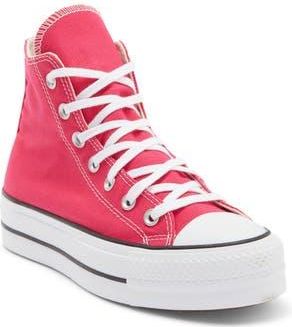 Converse Lift Hi Top Sneaker in Cerise Pink/White/Black at Nordstrom Rack, Size 10.5
